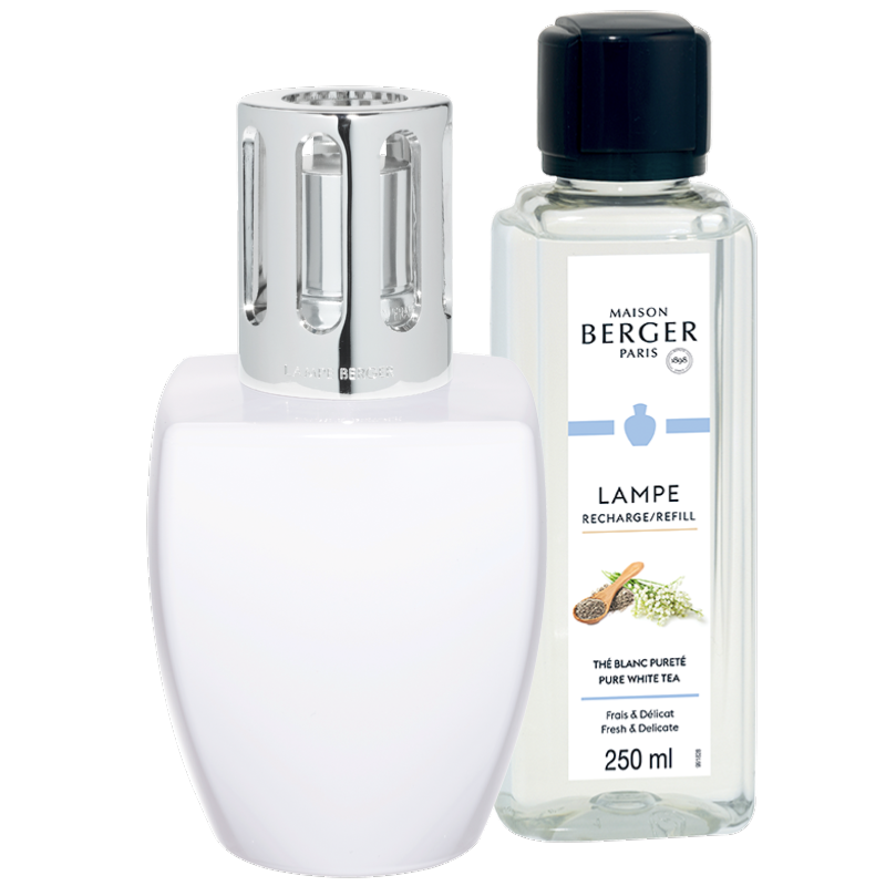 June White Lamp Berger Pure White Tea Gift Pack
