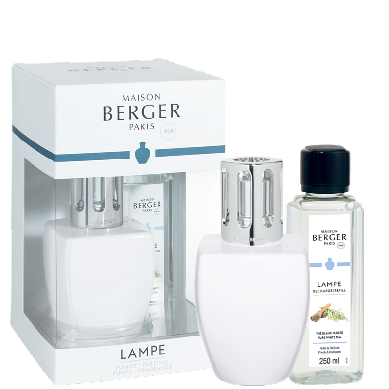 June White Lamp Berger Pure White Tea Gift Pack