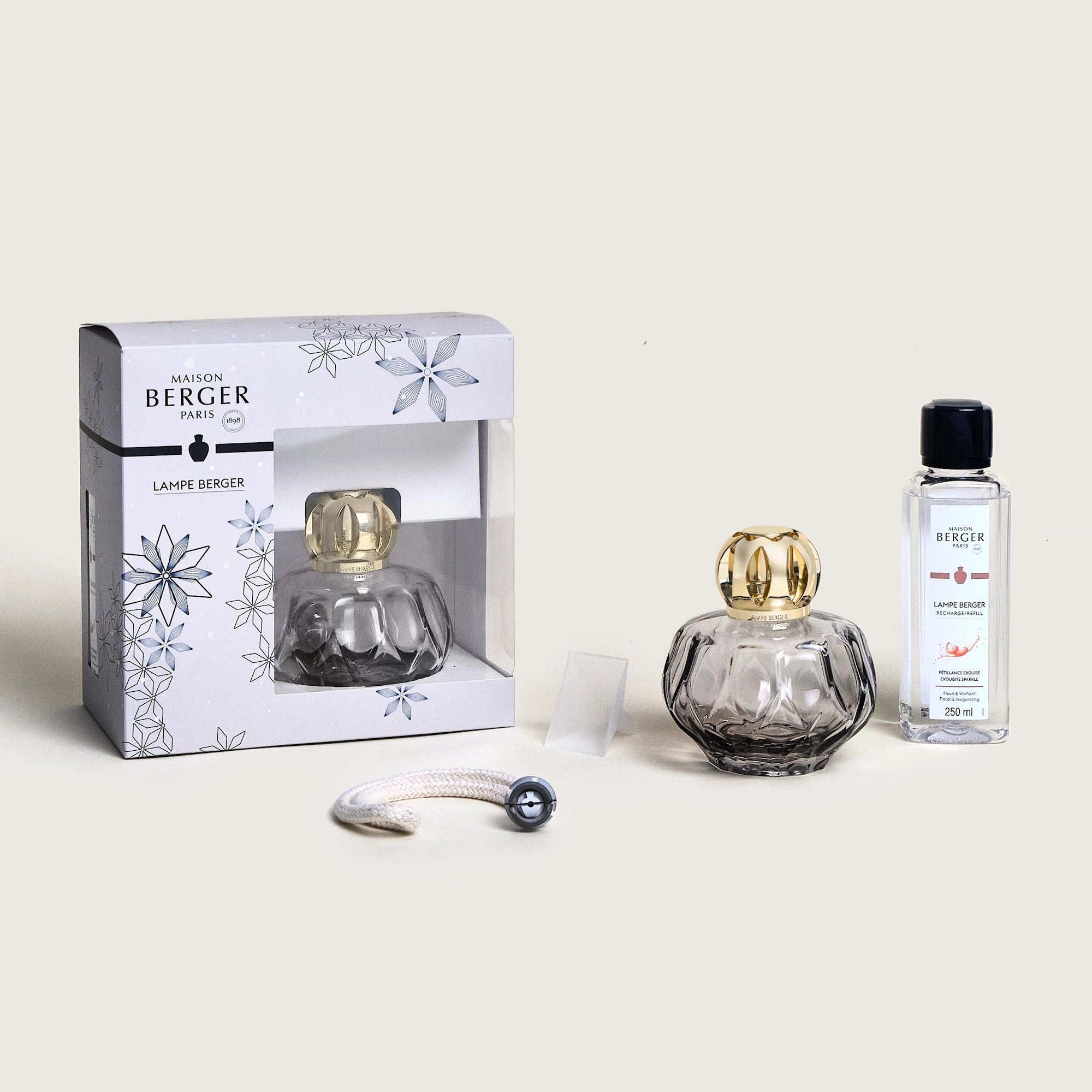Grey Rosalie Exquisite Sparkle Lamp Berger Gift Set