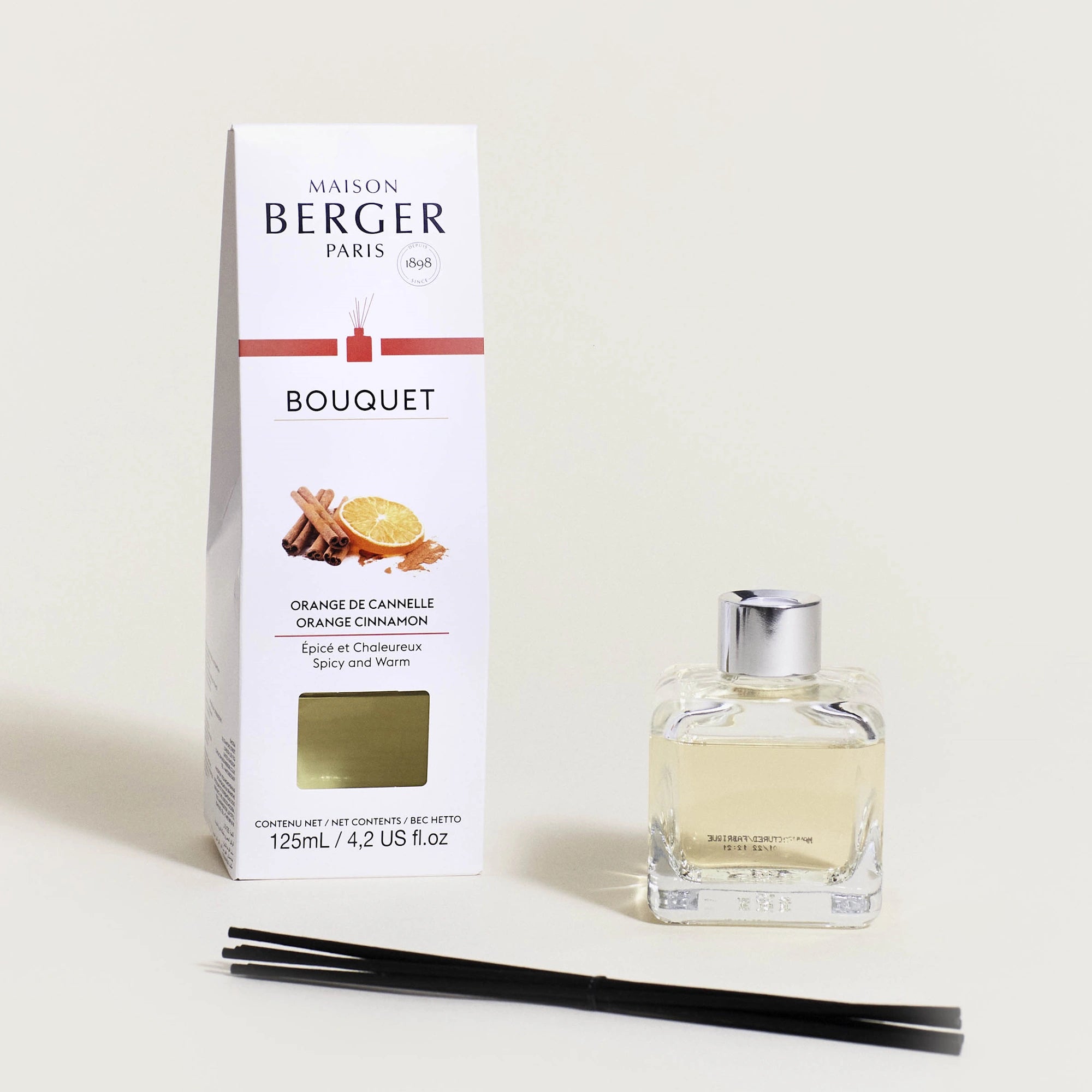 Orange Cinnamon Clear Cube Scented Bouquet