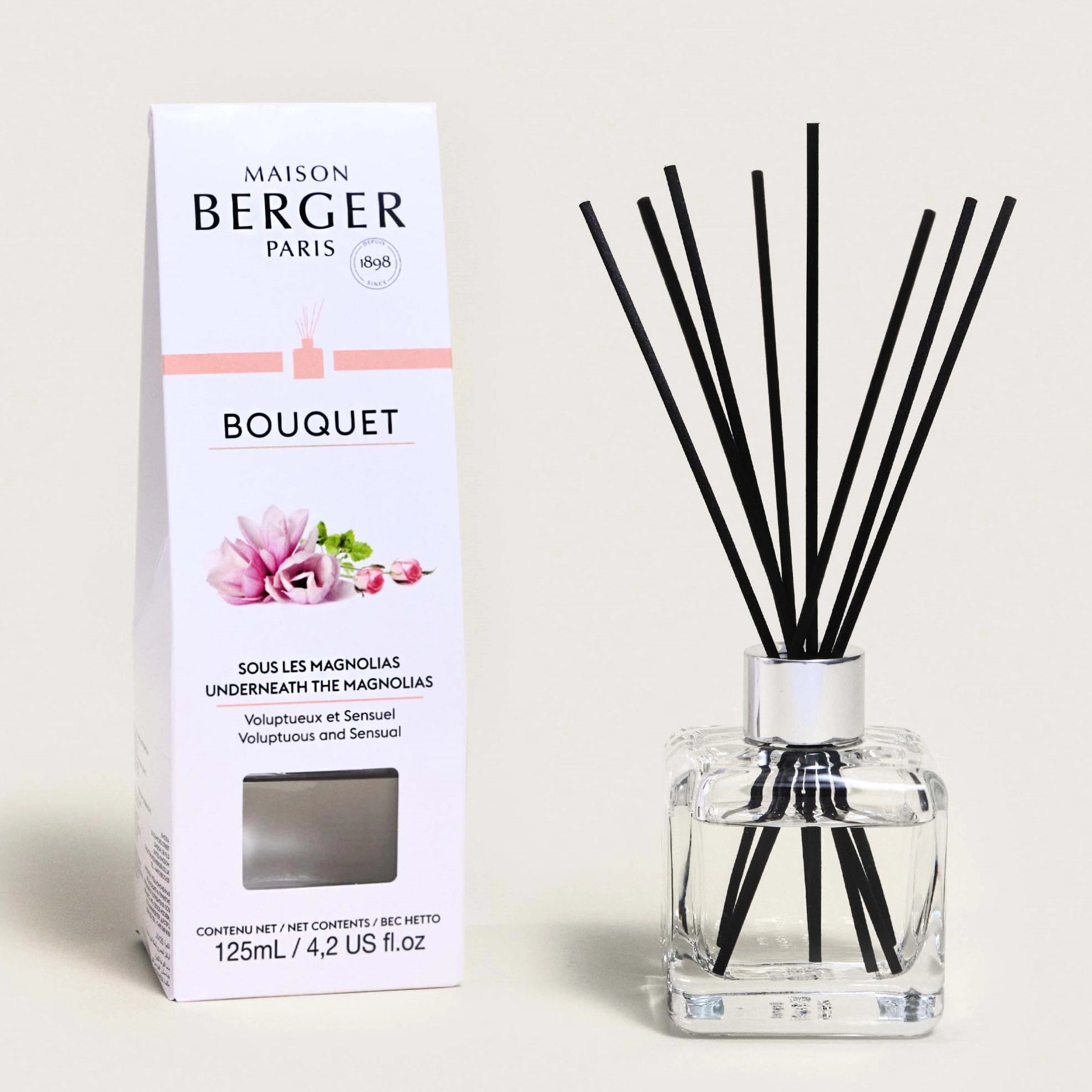 Underneath the Magnolias Clear Cube Scented Bouquet