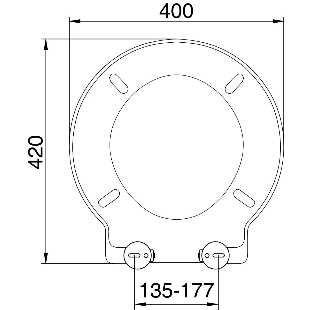 Round Soft Close Toilet Seat