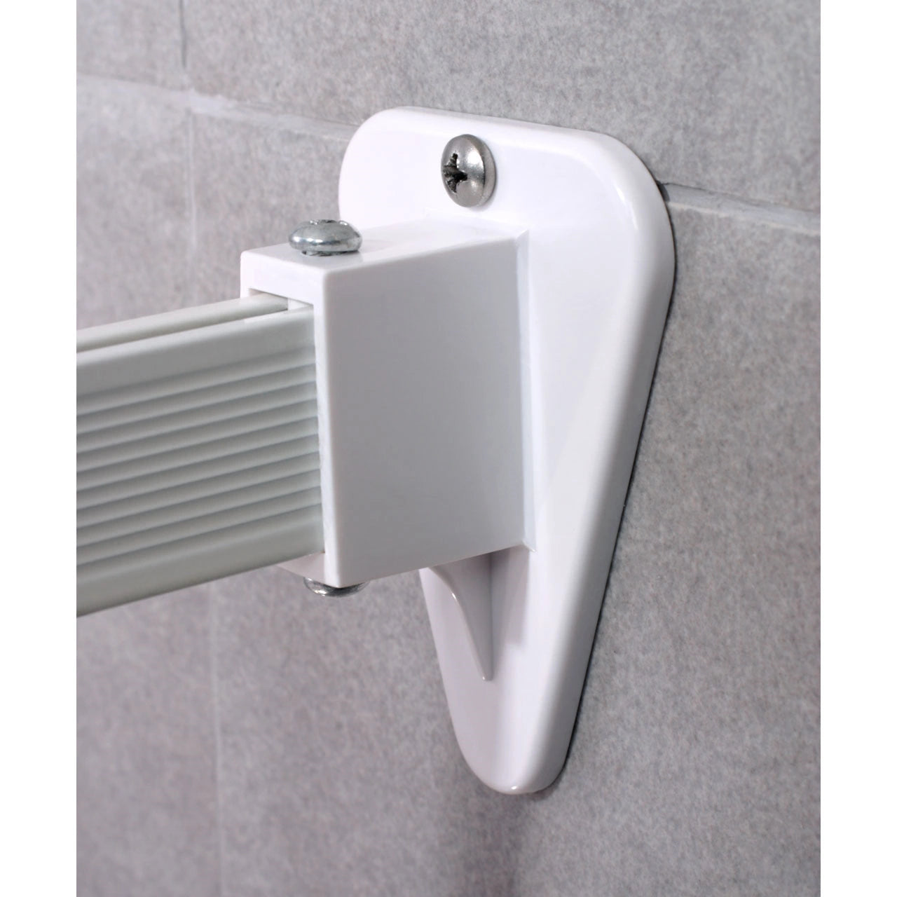 Euroshowers White Benditrack Shower Curtain Track