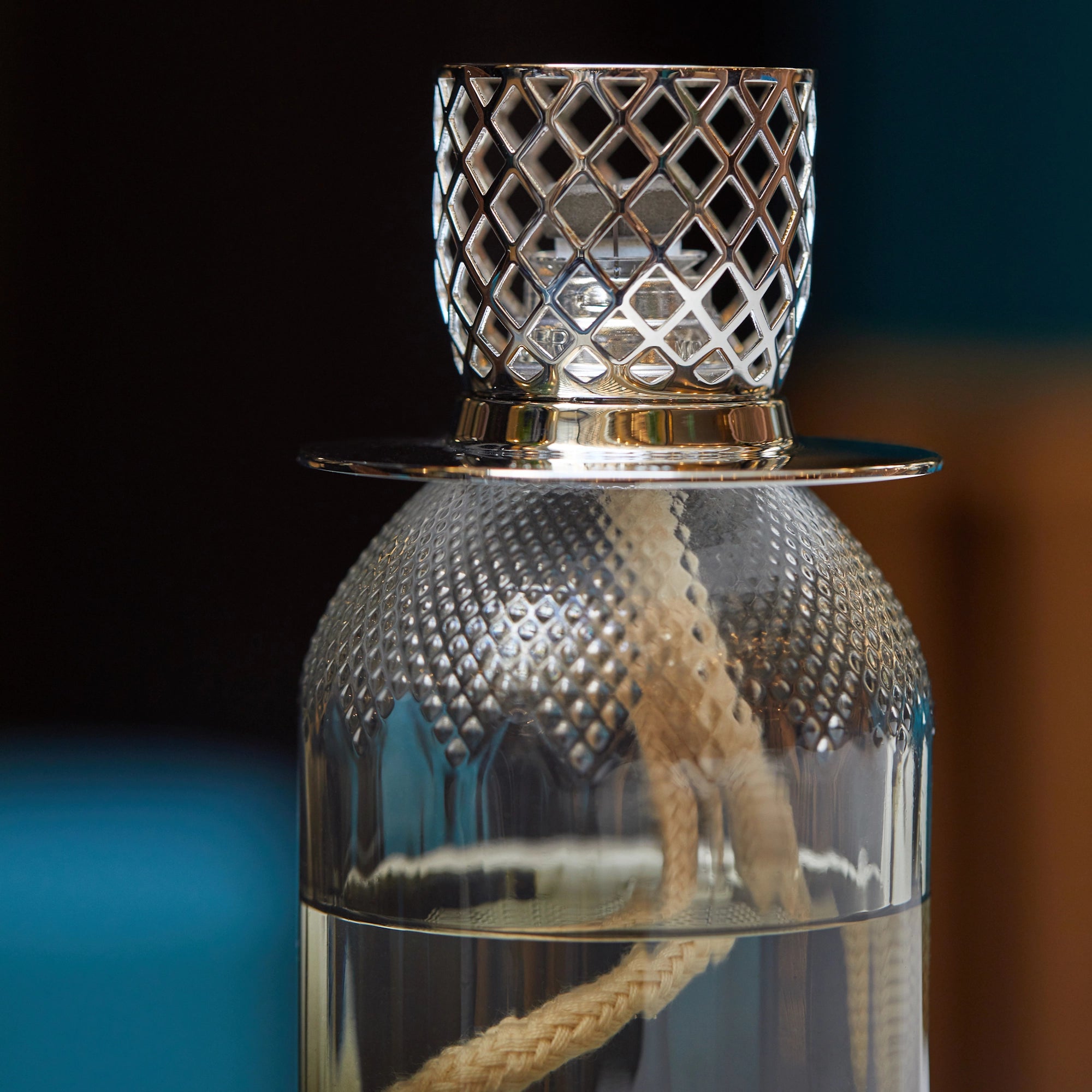 Evanescence Grey Mystic Leather Lamp Berger Gift Set