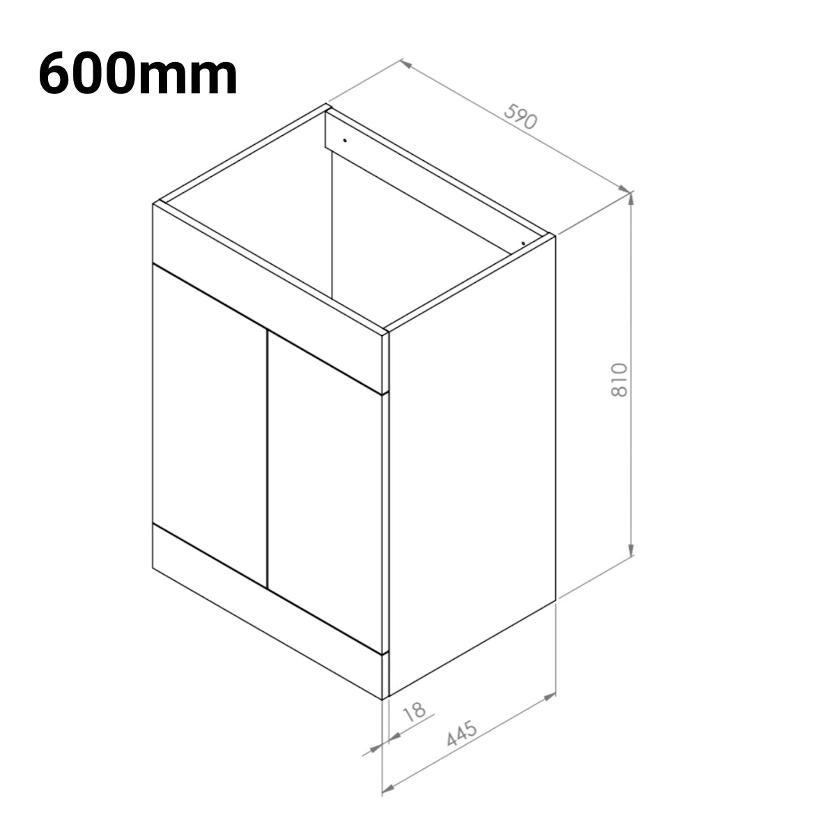 Empire Floor Standing Basin Sink Vanity Unit