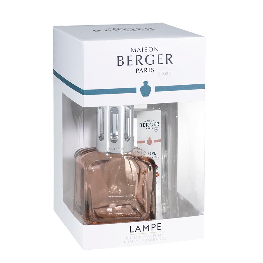 Beige Ice Cube Lamp Berger Amber Powder Gift Pack