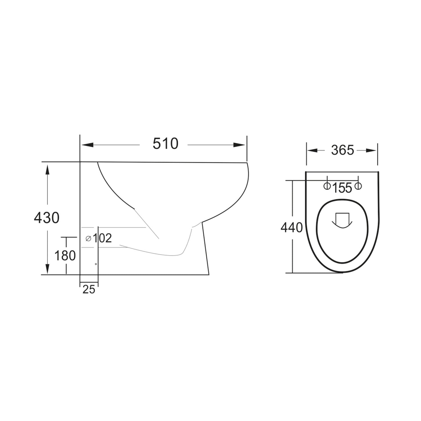 Aruba Freestanding Bath 1700 x 780mm