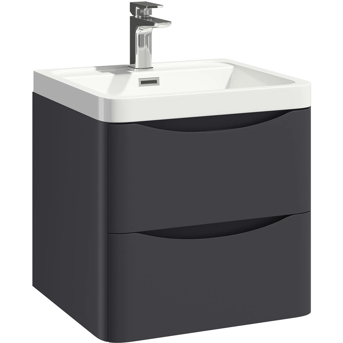 Bella Wall Hung Basin Sink Vanity Unit