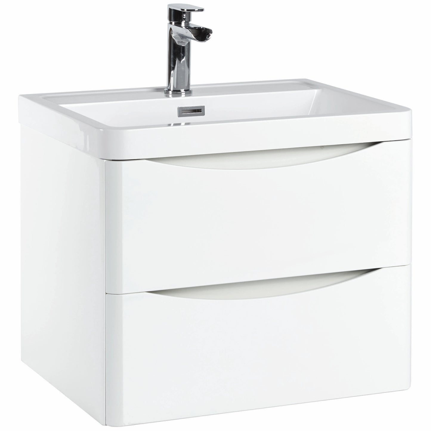 Bella Wall Hung Basin Sink Vanity Unit