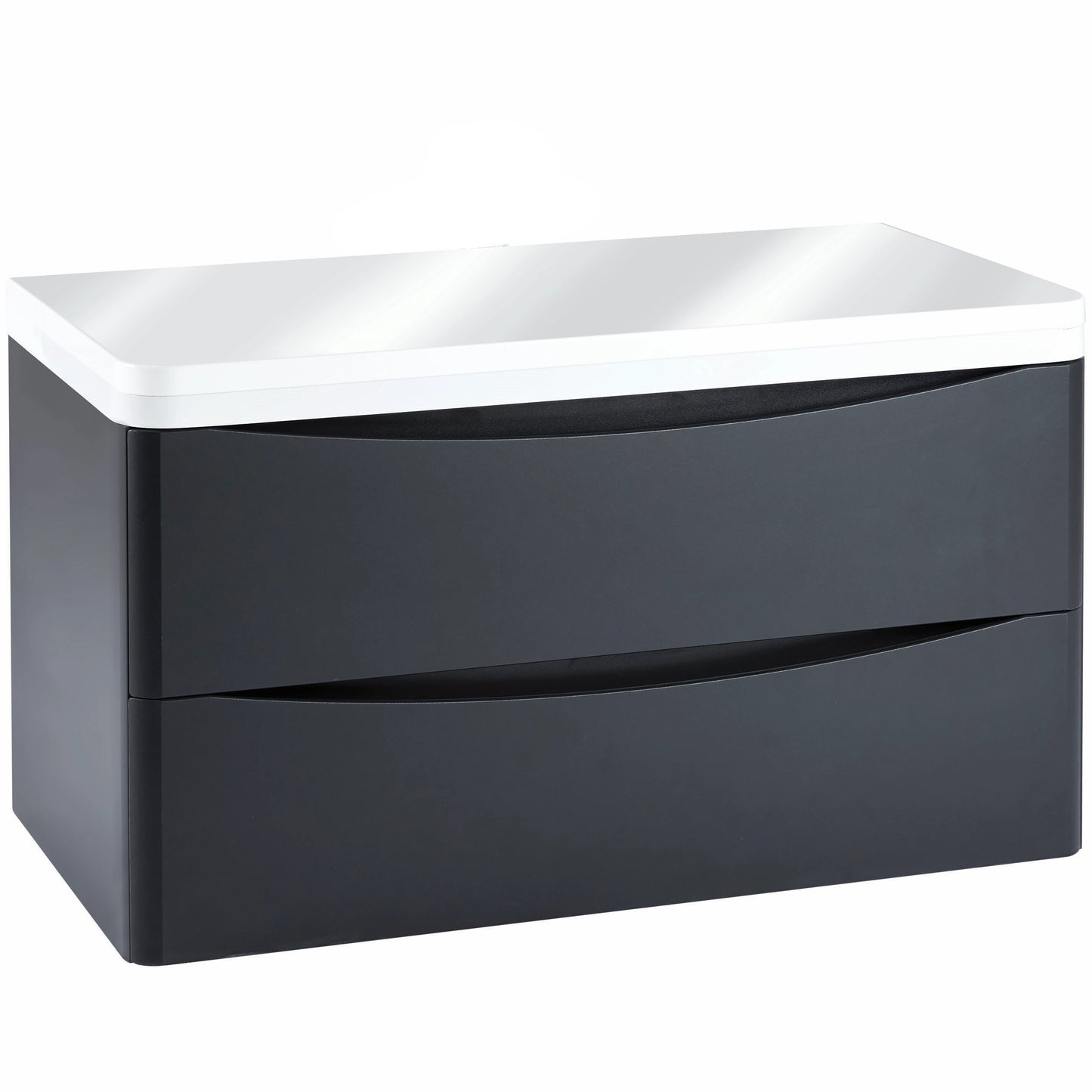 Bella Wall Hung Basin Sink Vanity Unit