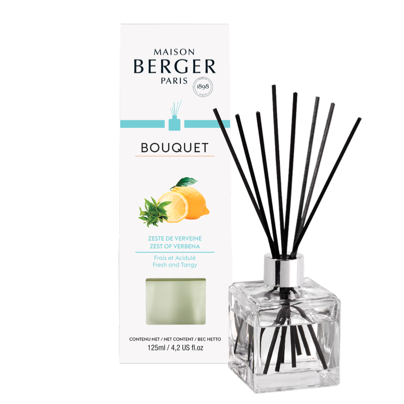 Zest of Verbena Clear Cube Scented Bouquet