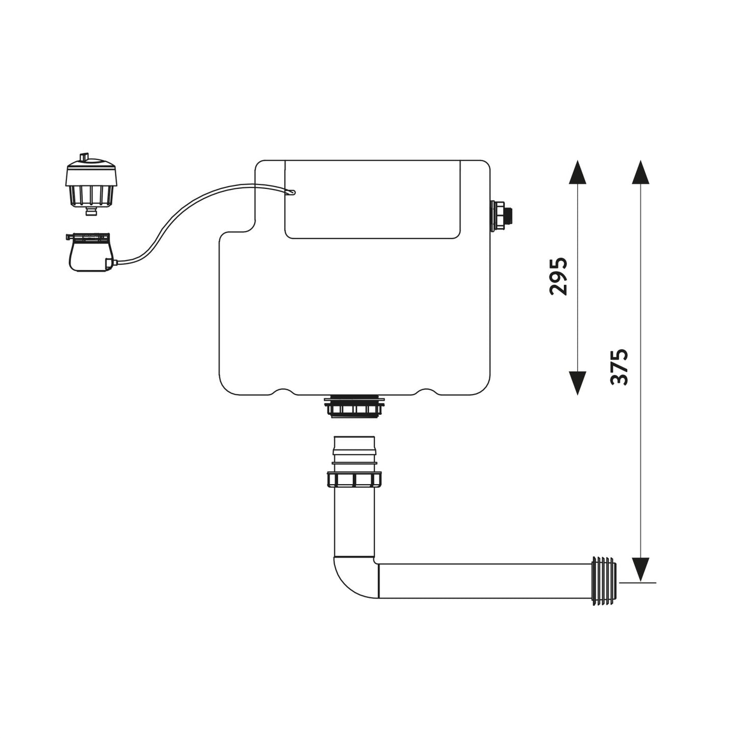 Concealed Scudo WC Toilet Cistern