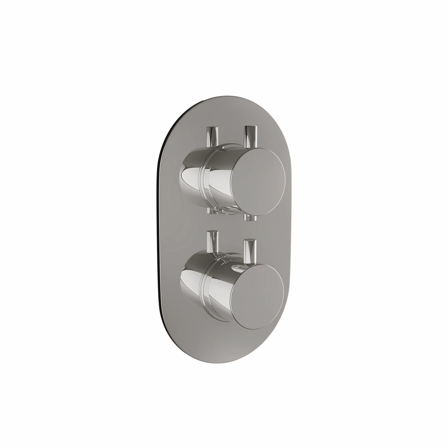 Chrome Oval Handle Thermostatic Concealed Shower Valve