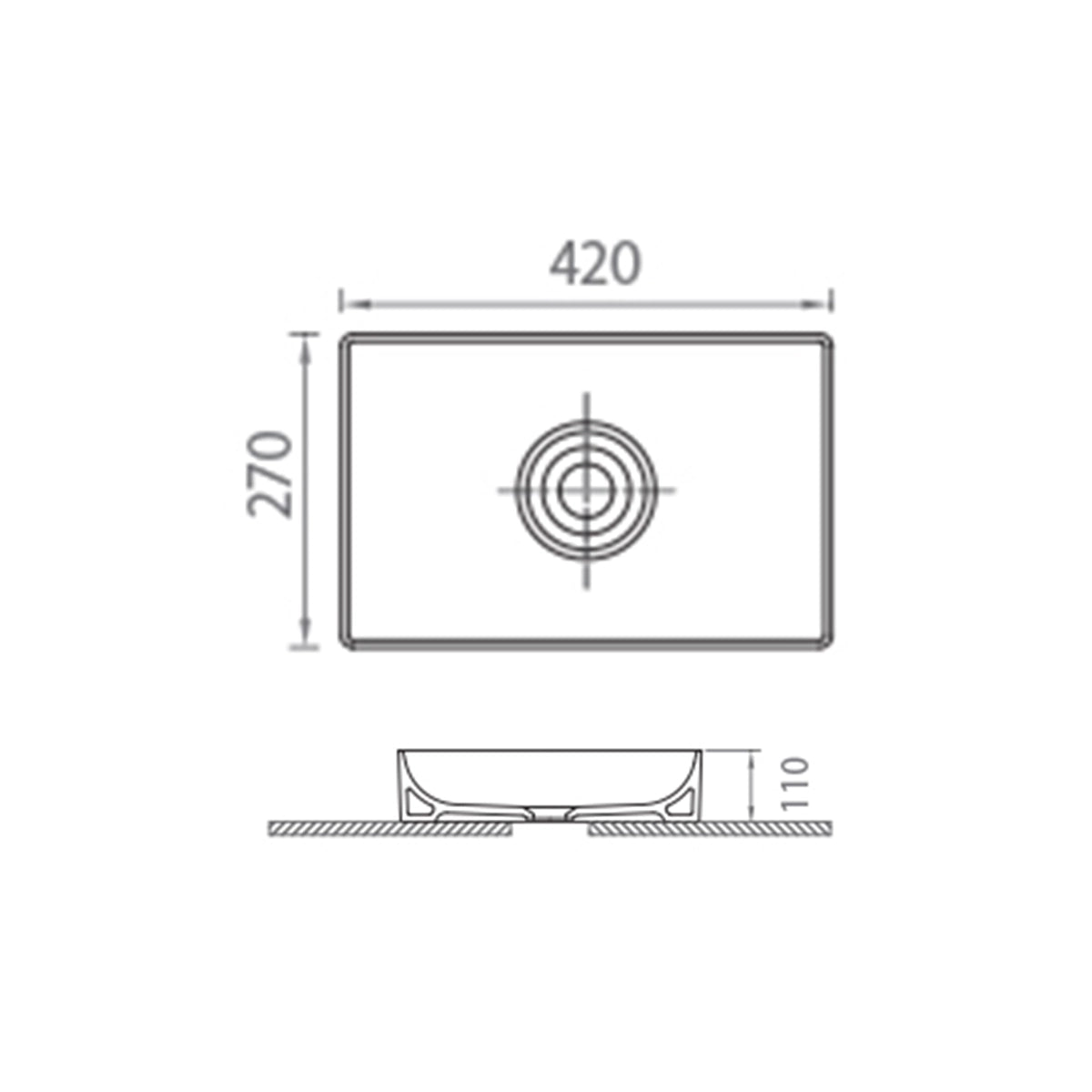 Stance Counter Top Basin