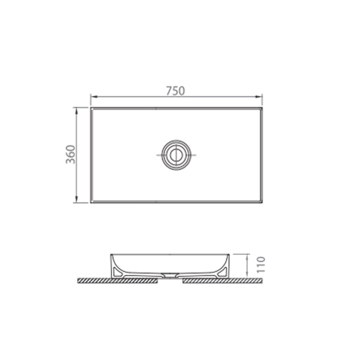 Stance Counter Top Basin