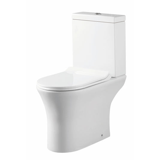 Deia Rimless Open Back Scudo WC Toilet with Soft Close Seat Option