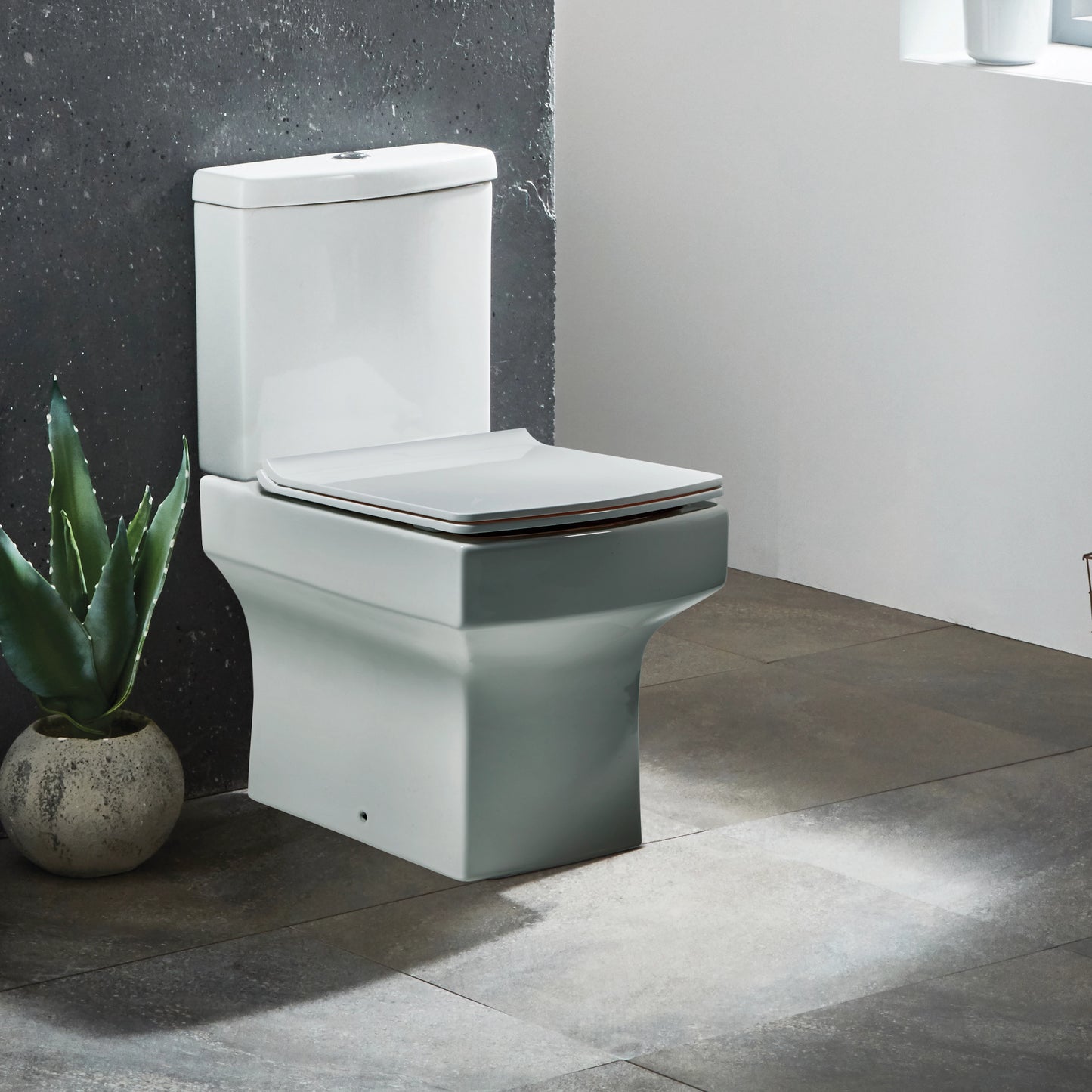 Denza White Scudo Toilet Seat