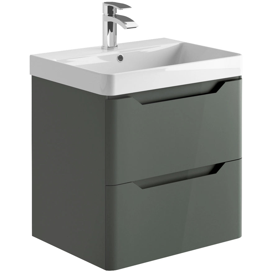 Ella Wall Hung Basin Sink Vanity Unit