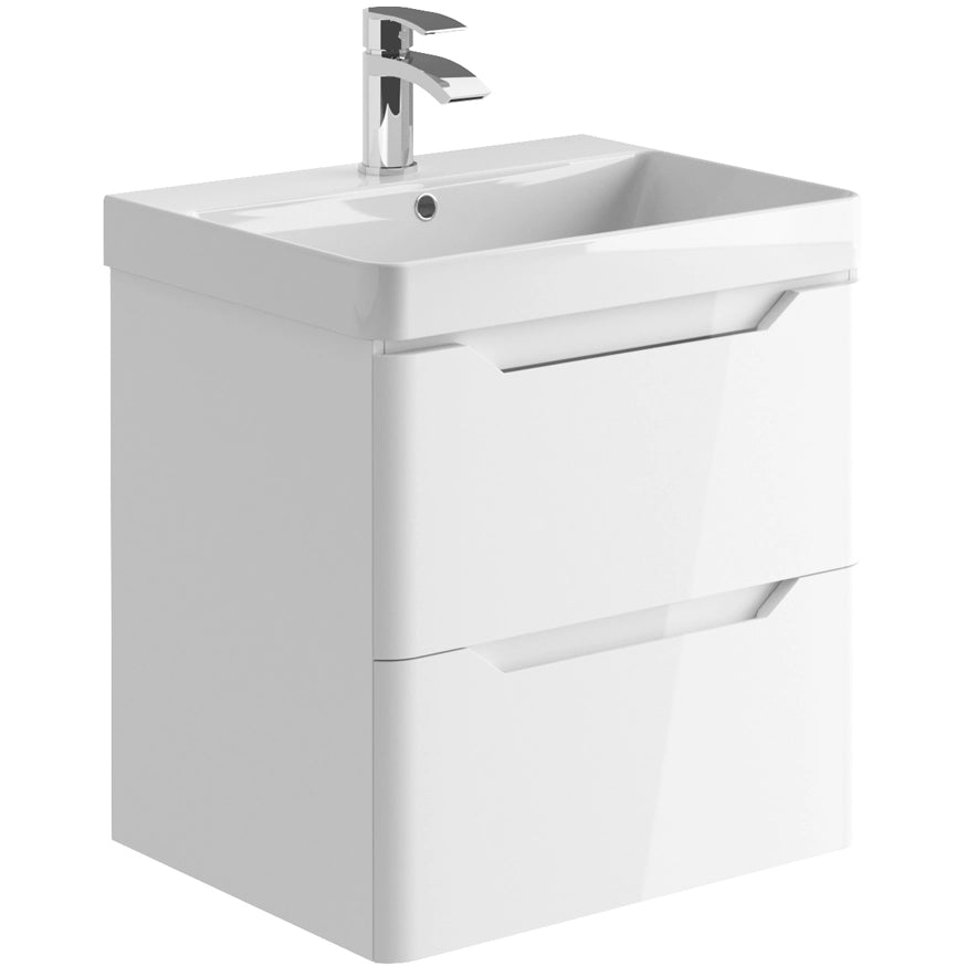 Ella Wall Hung Basin Sink Vanity Unit