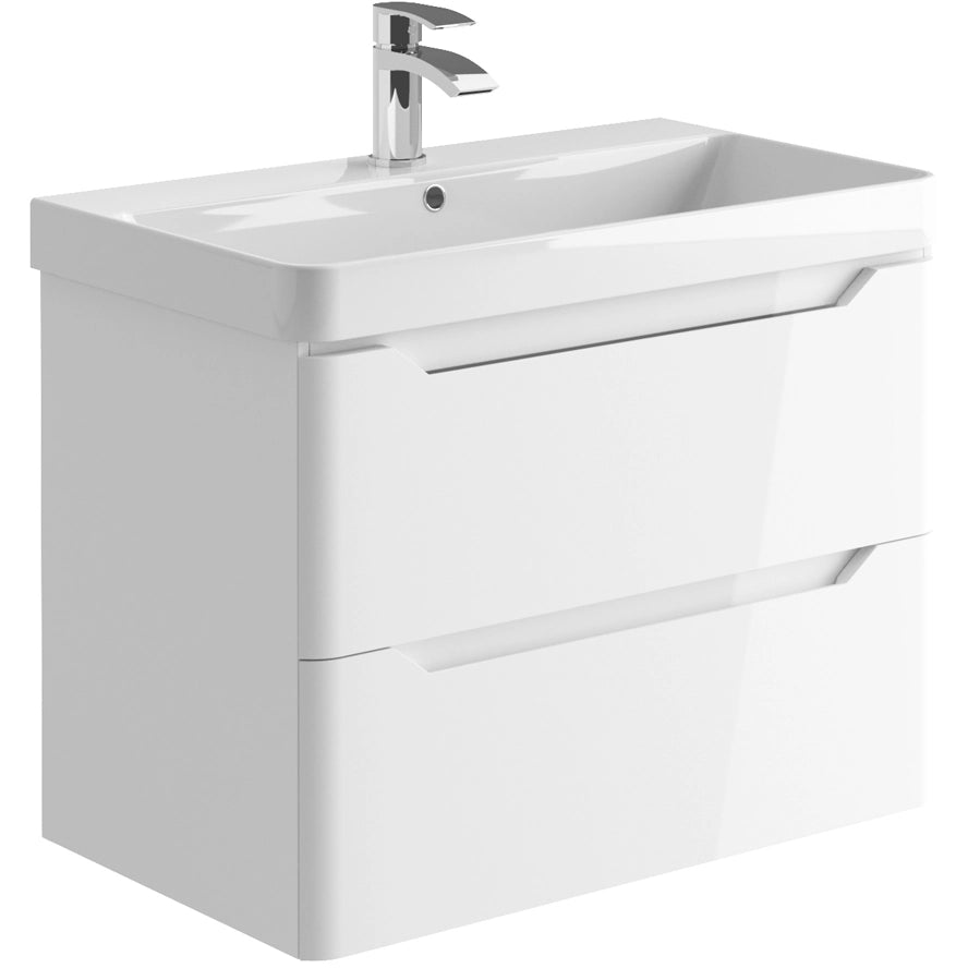 Ella Wall Hung Basin Sink Vanity Unit