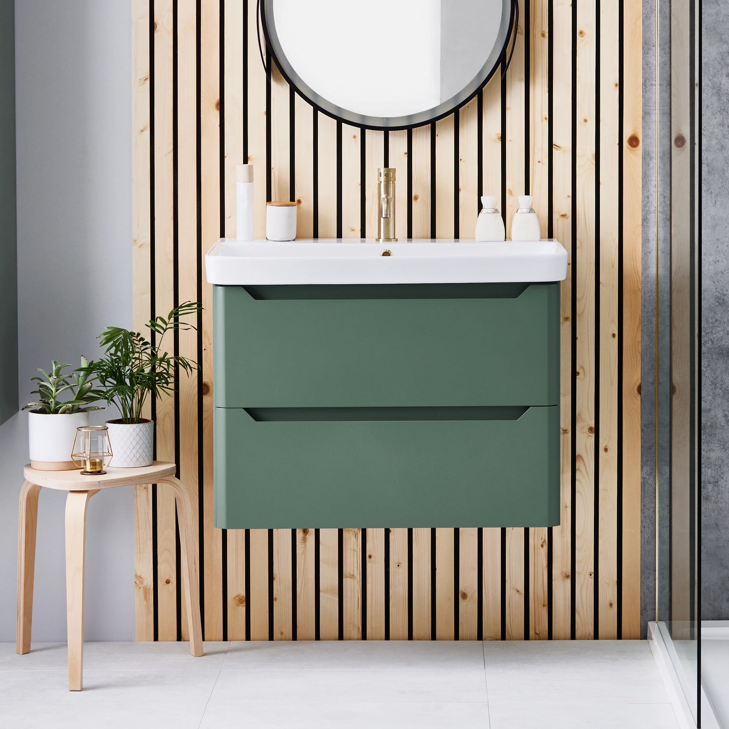 Ella Wall Hung Basin Sink Vanity Unit