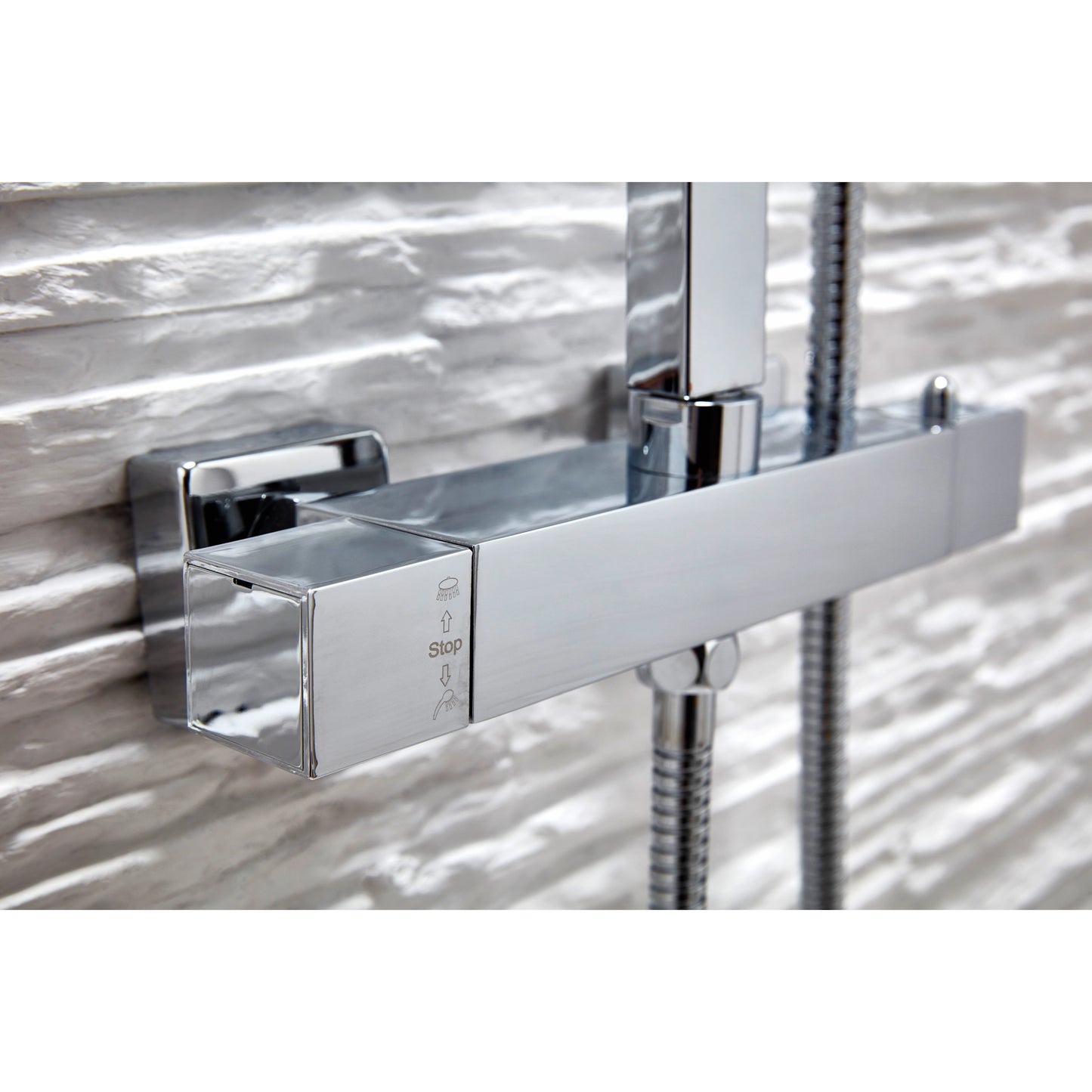 Elliot Square Rigid Riser Shower