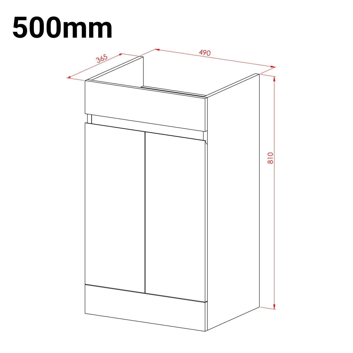 Empire Floor Standing Basin Sink Vanity Unit