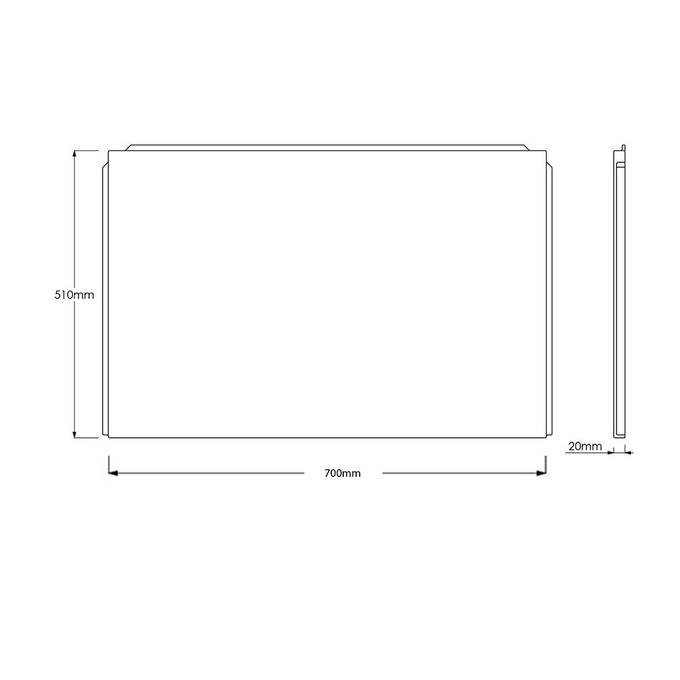 Waterproof White Gloss Bath Side Panel & End Panel