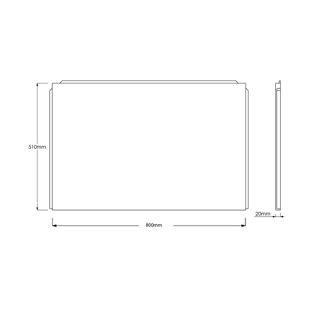 Waterproof White Gloss Bath Side Panel & End Panel