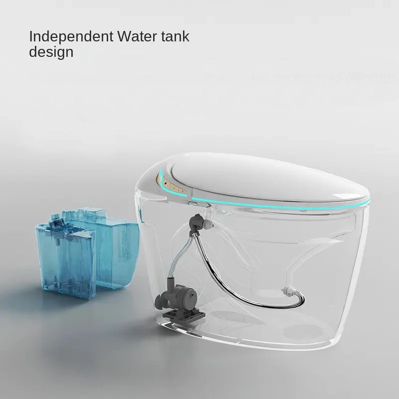 The independent in-built water tank of the Ishikari Smart Toilet makes this toilet an all-in-one bathroom solution with no need for additional cisterns