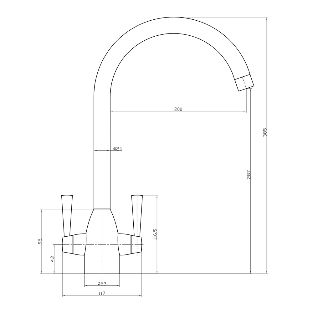 Marlo Mono Mixer Kitchen Tap
