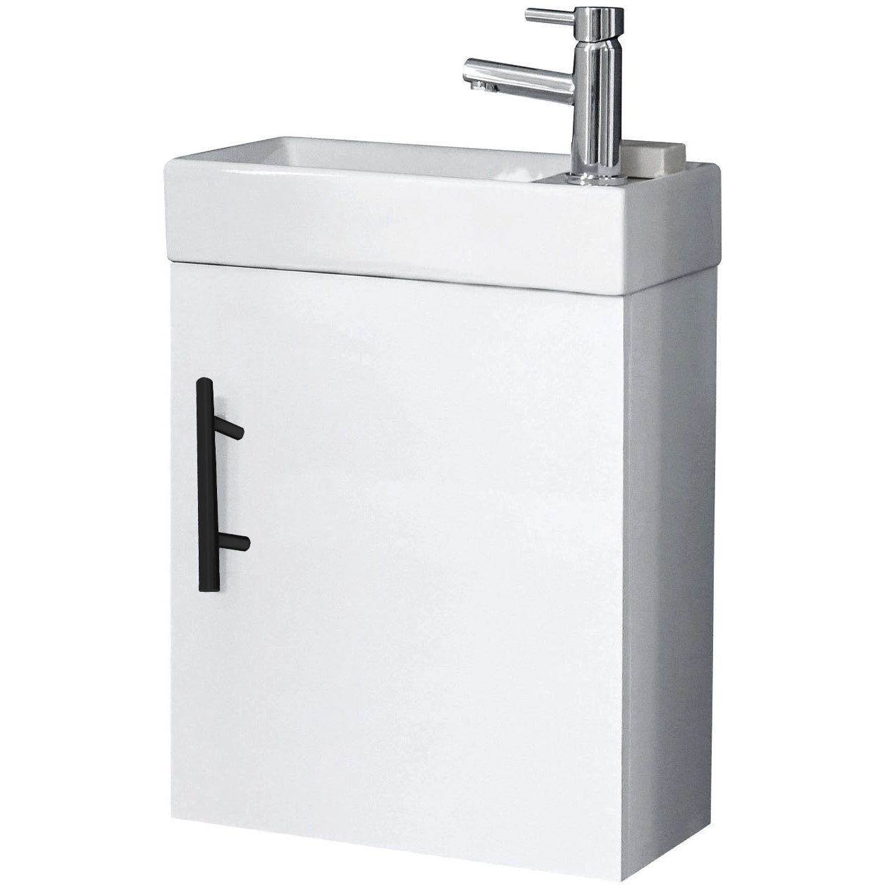 Lanza Cloakroom Wall Hung Basin Sink Vanity Unit