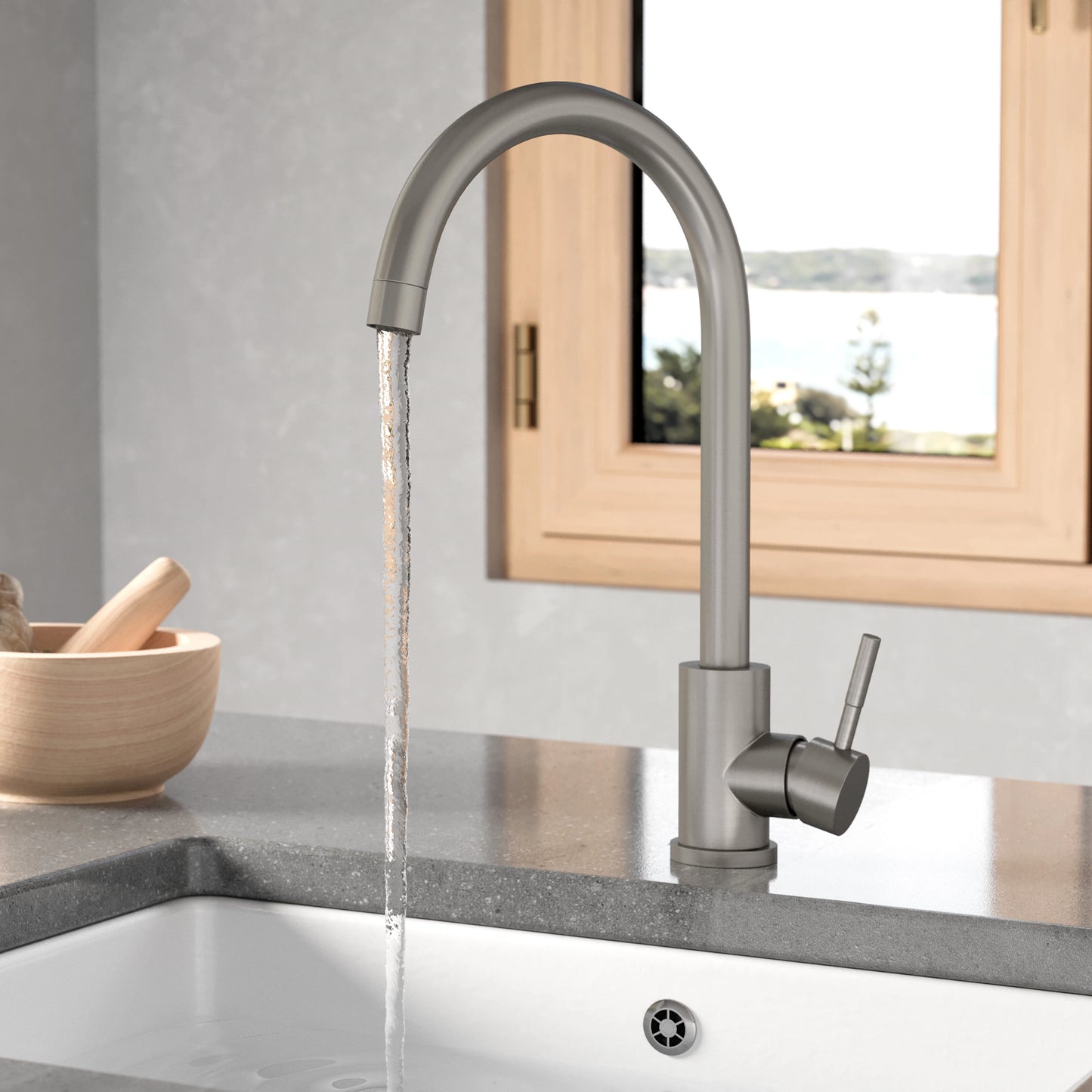 Manhattan Mono Mixer Kitchen Tap