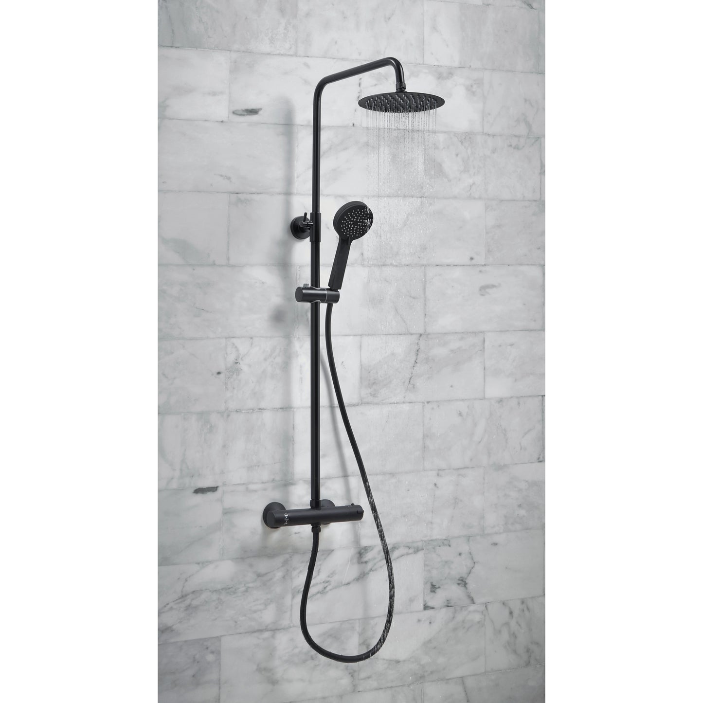 Middleton Round Rigid Riser Shower