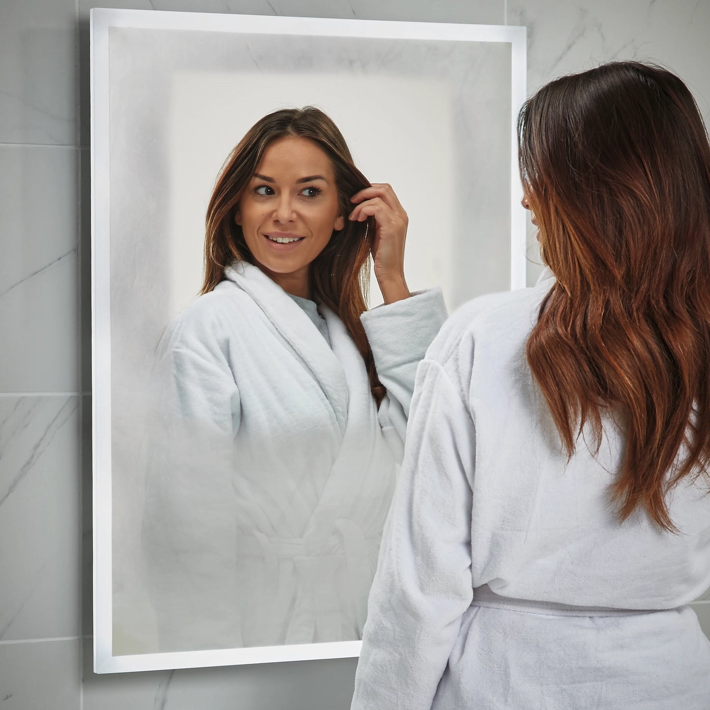 Mosca Wall Hung Straight Edge LED Mirror
