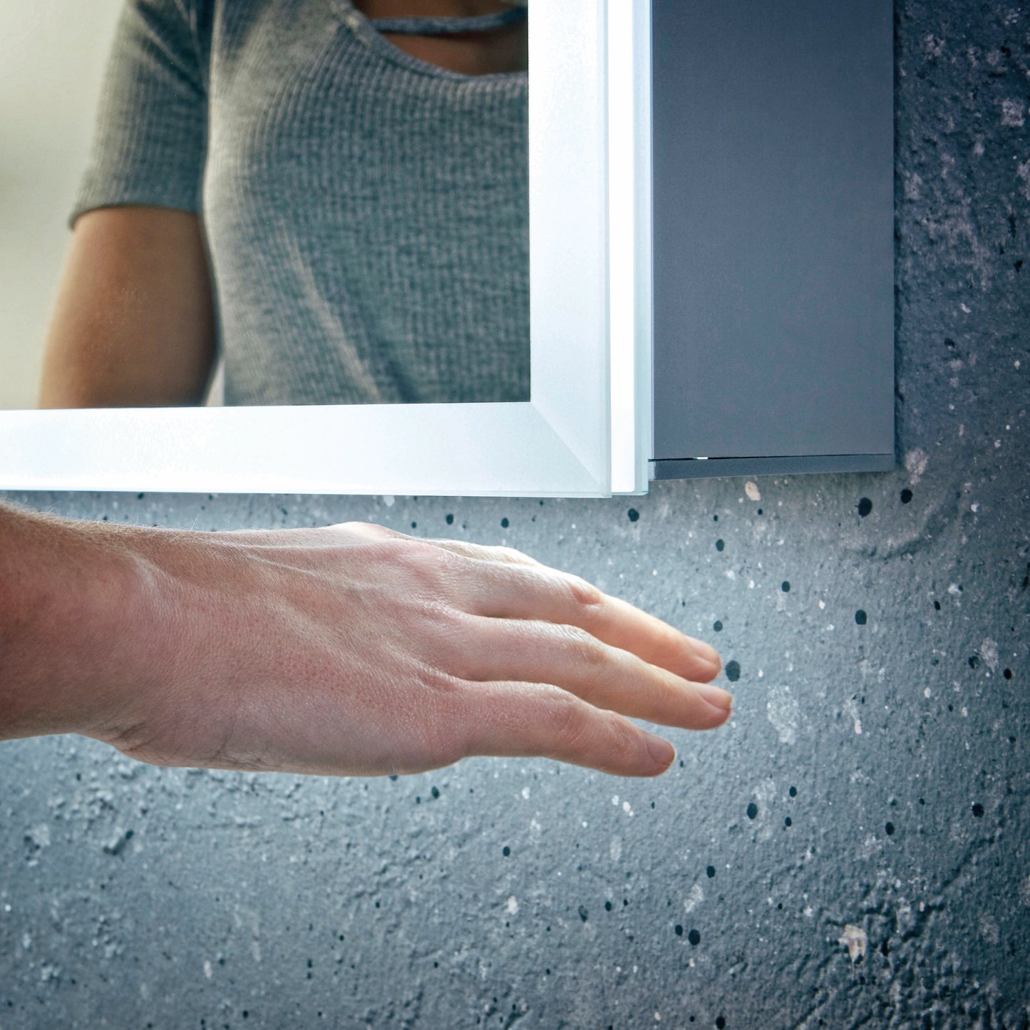 Mosca Wall Hung Straight Edge LED Mirror