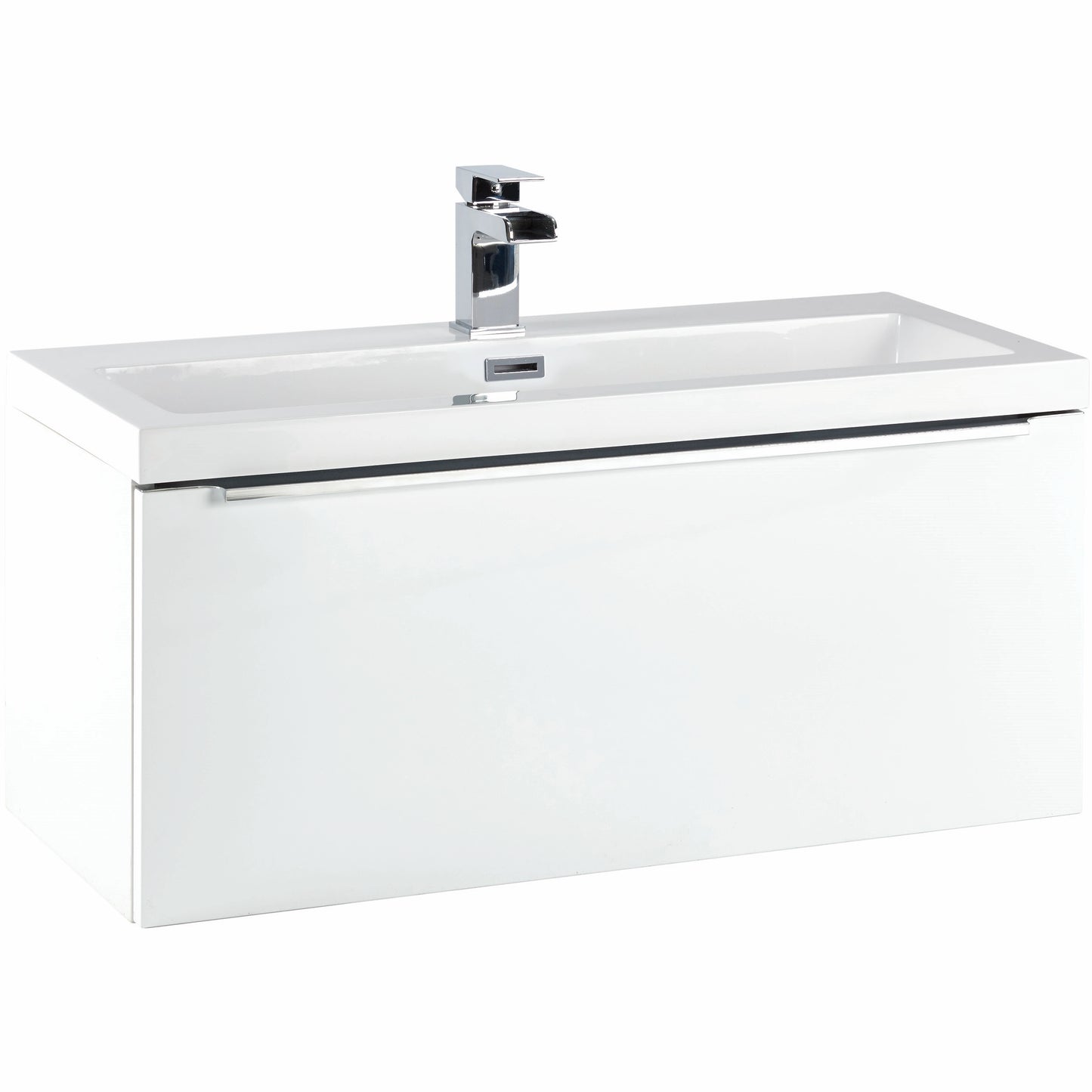 Muro Wall Hung Basin Sink Vanity Unit