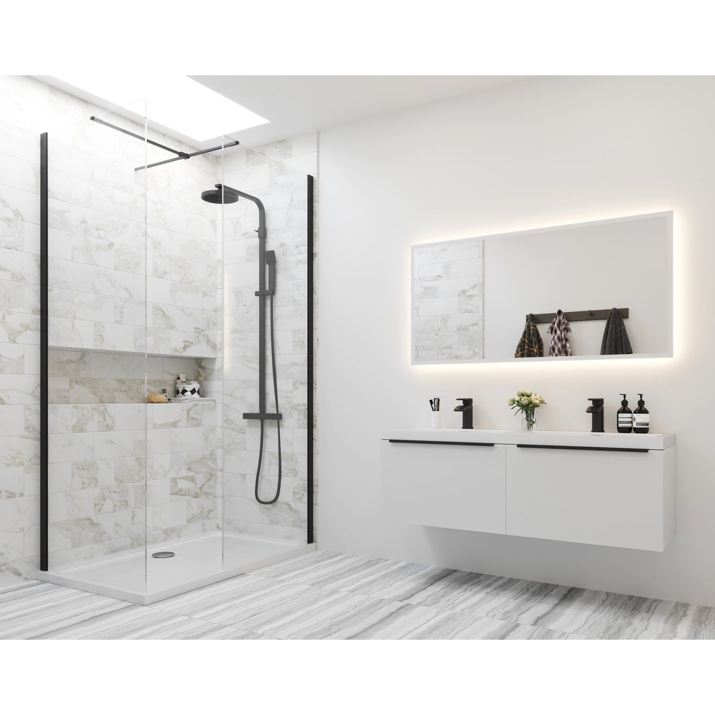 Muro Wall Hung Basin Sink Vanity Unit