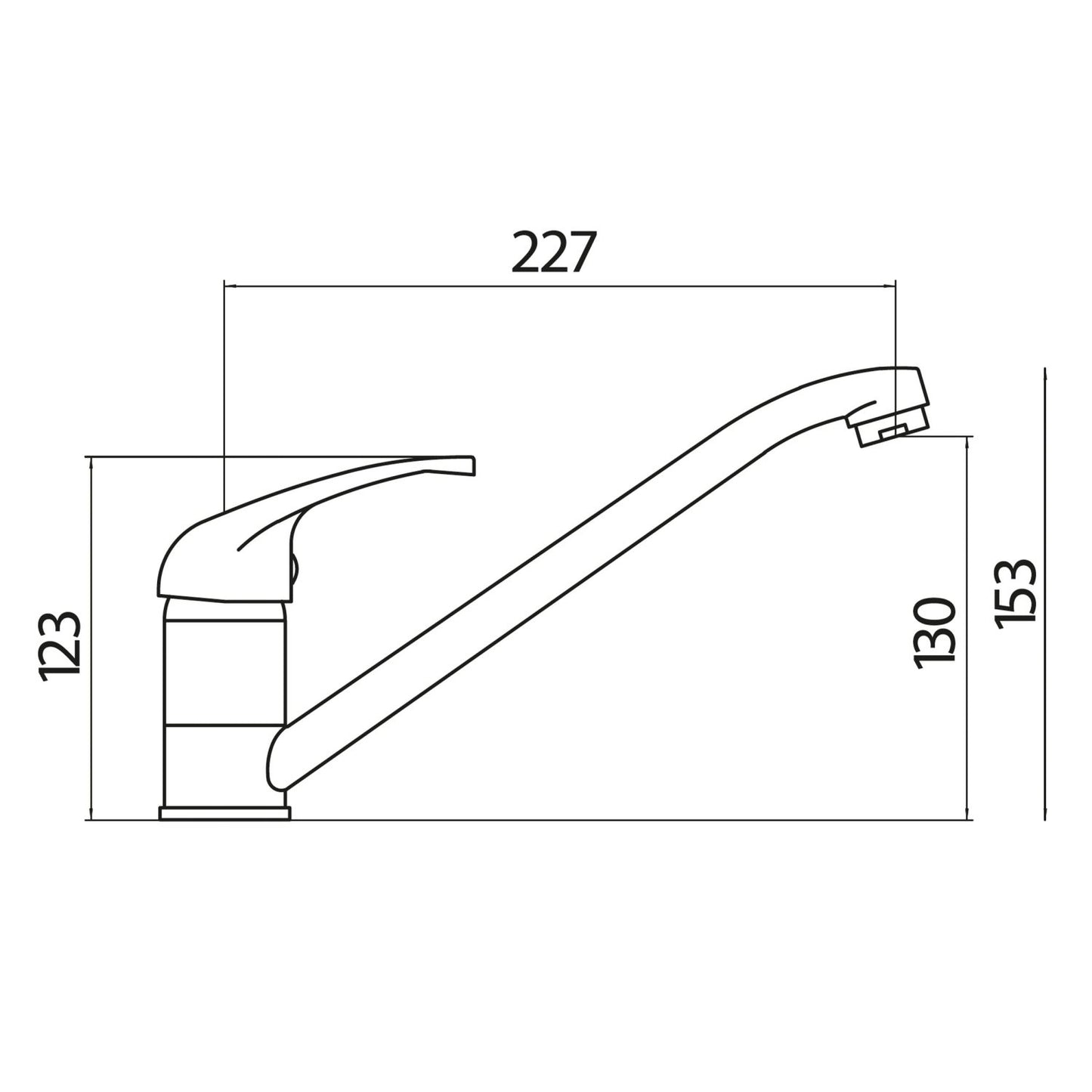 Aruba Mono Mixer Kitchen Tap