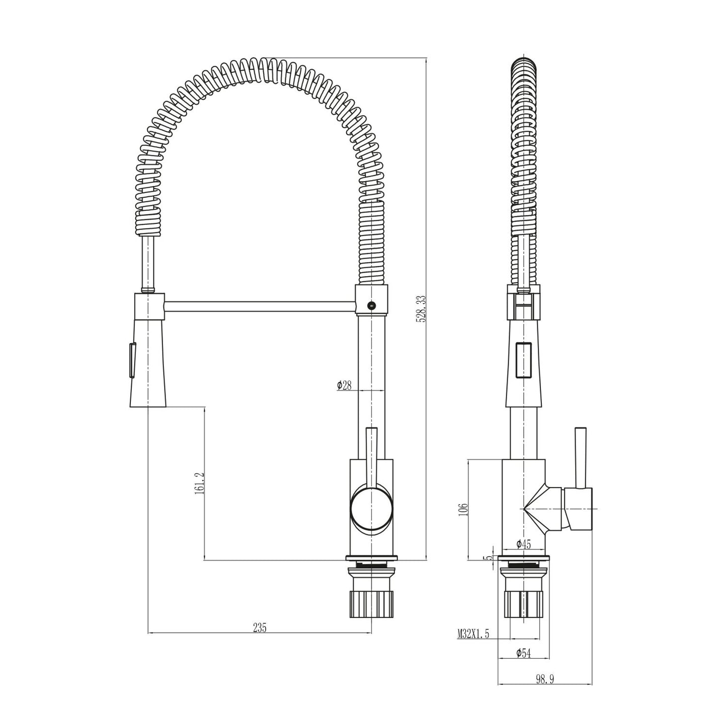 Tirare Mono Mixer Kitchen Tap