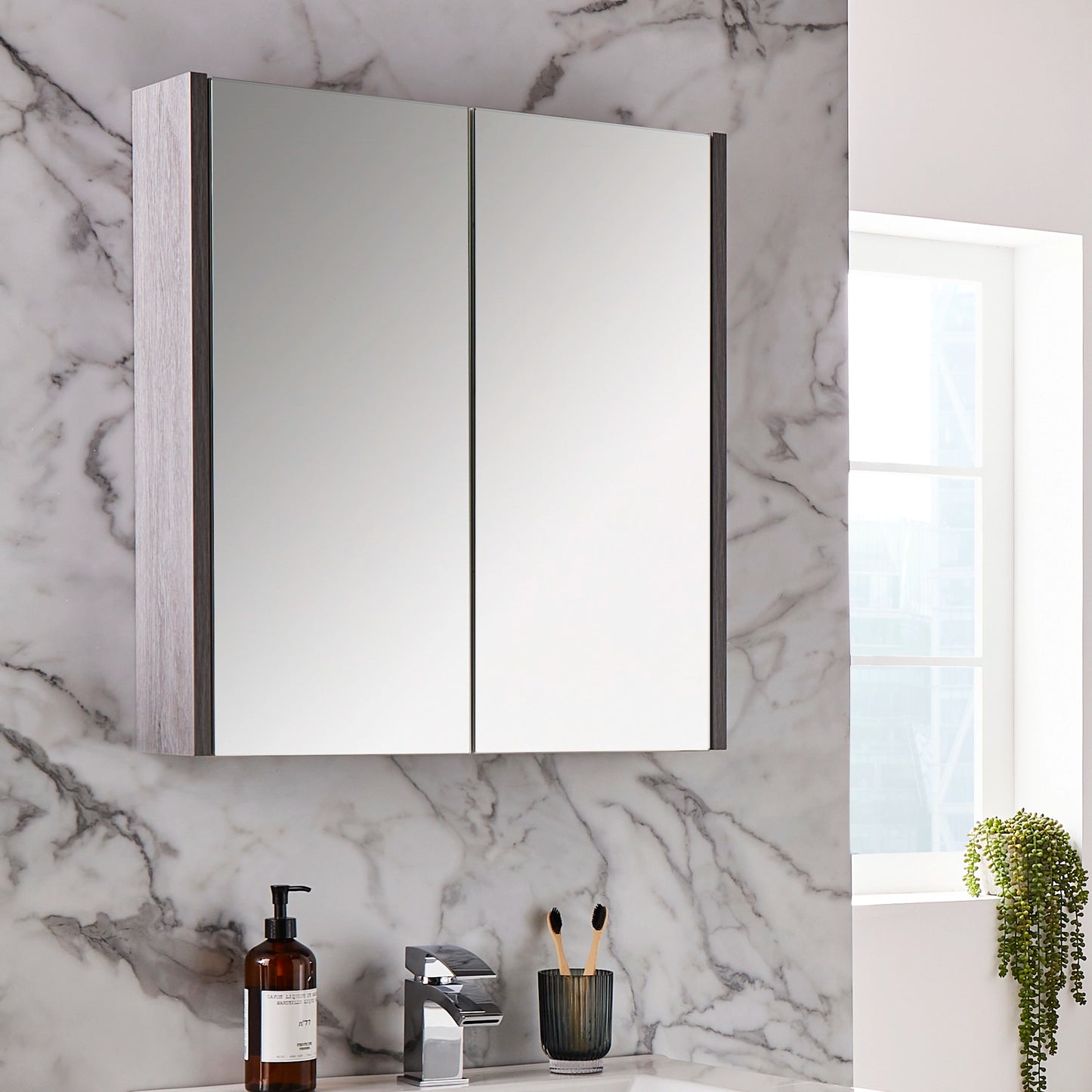 Purity Kartell Soft Close Mirror Cabinet