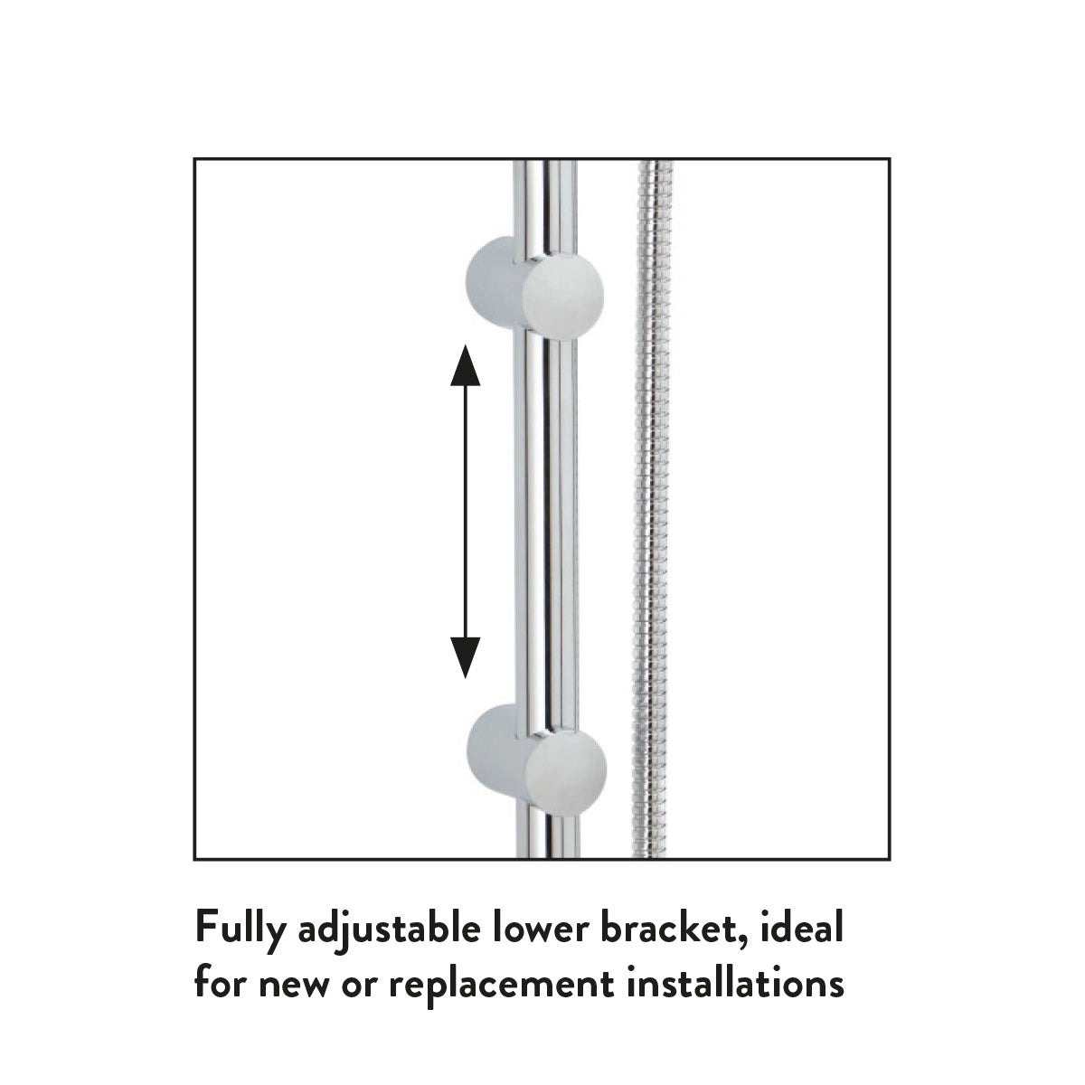 Middleton Shower Riser Rail Kit