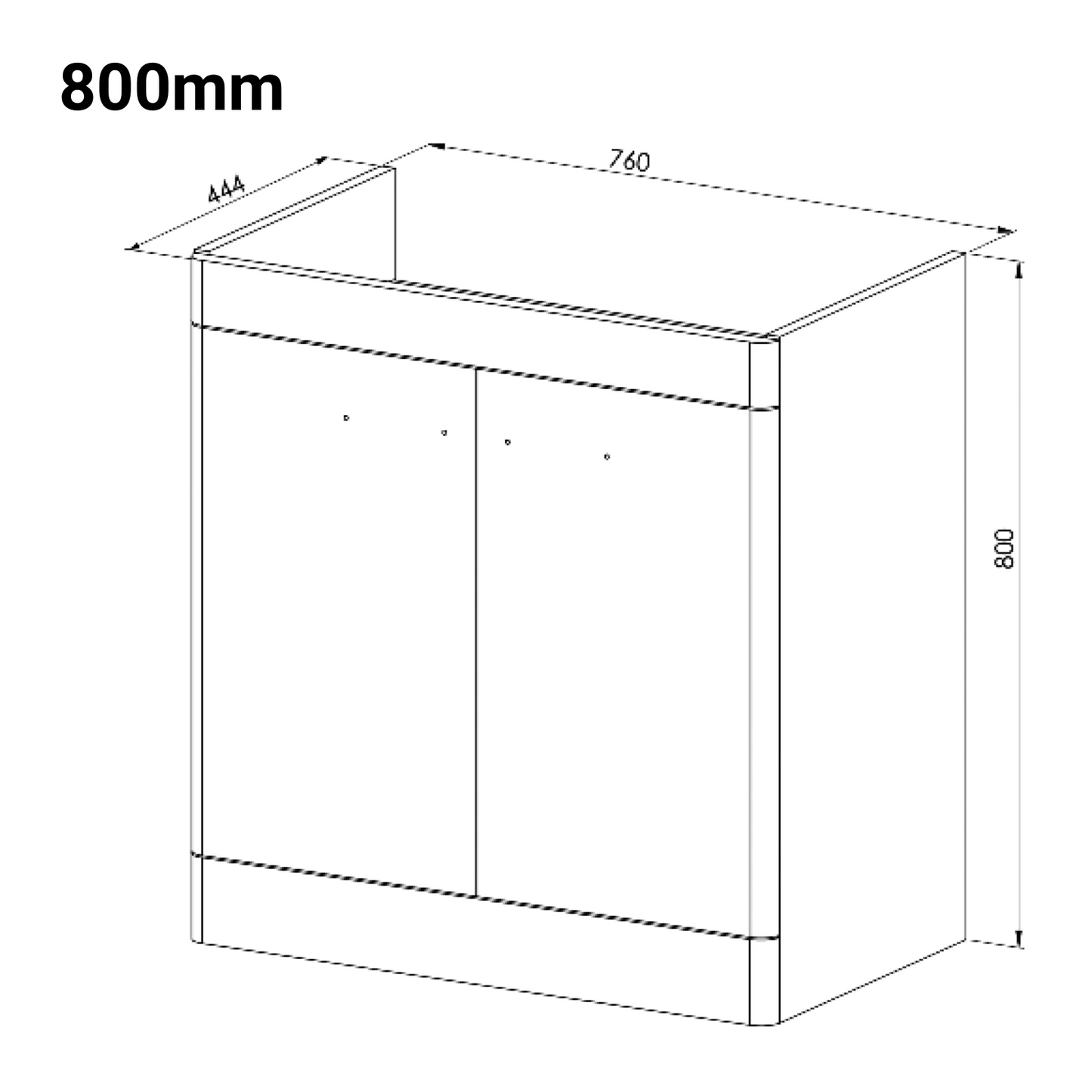 Rossini Floor Standing Basin Sink Vanity Unit