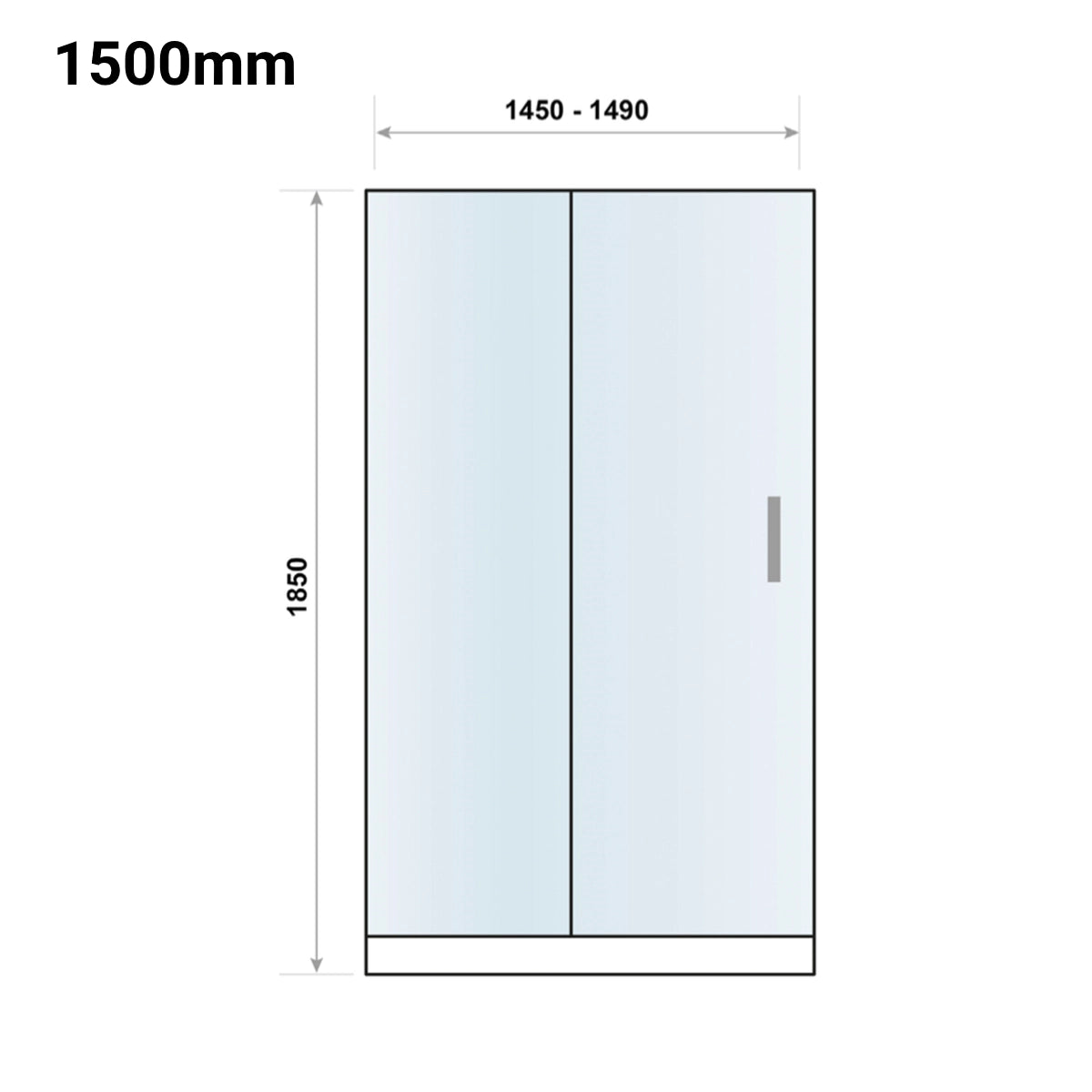 S6 Sliding Door Chrome Shower Door