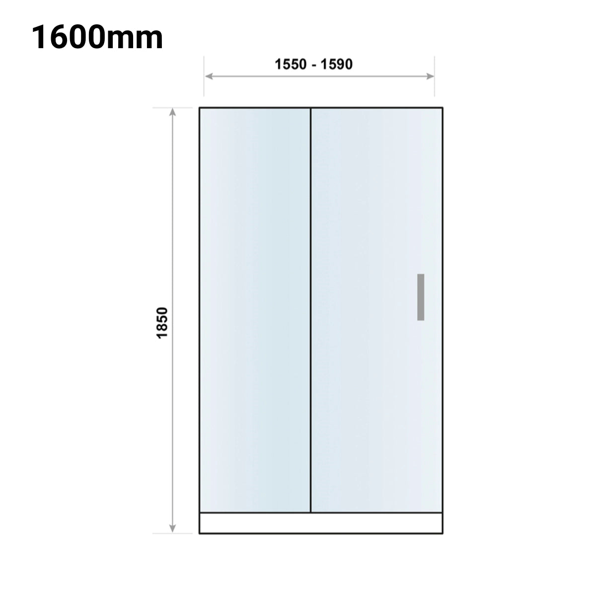 S6 Sliding Door Chrome Shower Door