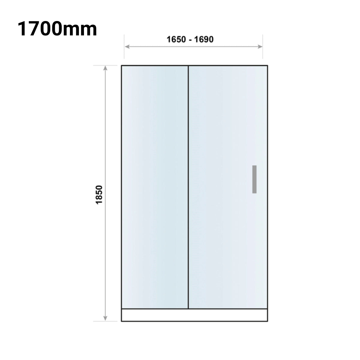 S6 Sliding Door Chrome Shower Door