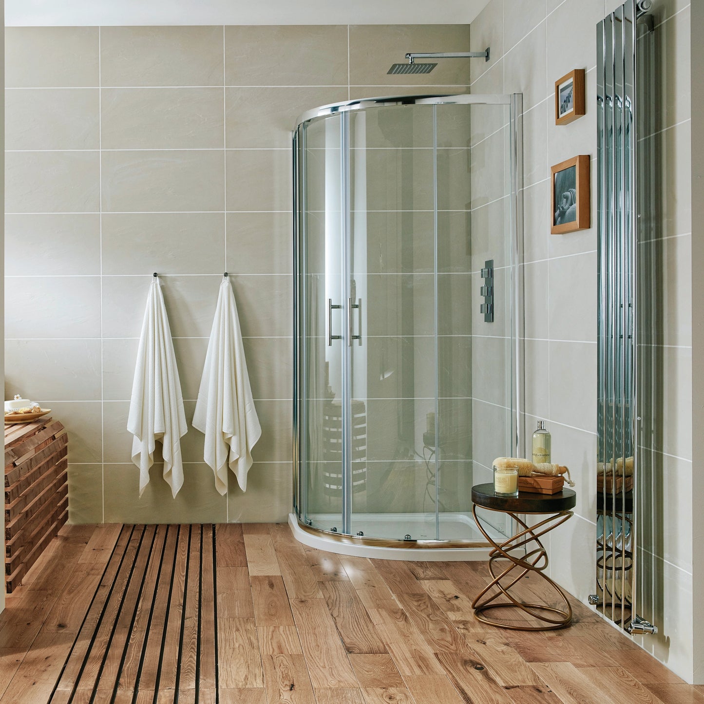 S6 Quadrant Chrome Shower Door Enclosure