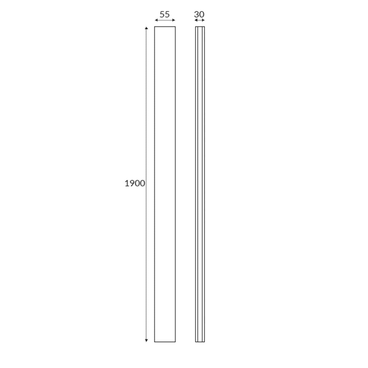 Extension Profile for S6 & S8 Enclosures