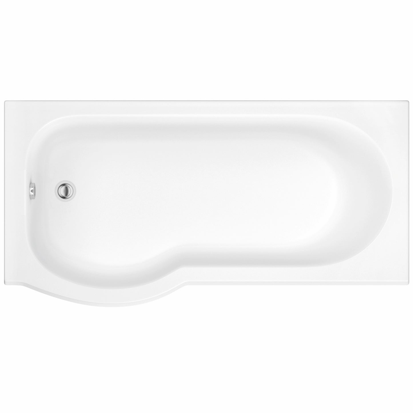 Euphoria P Shape Shower Bath 1700 x 850mm