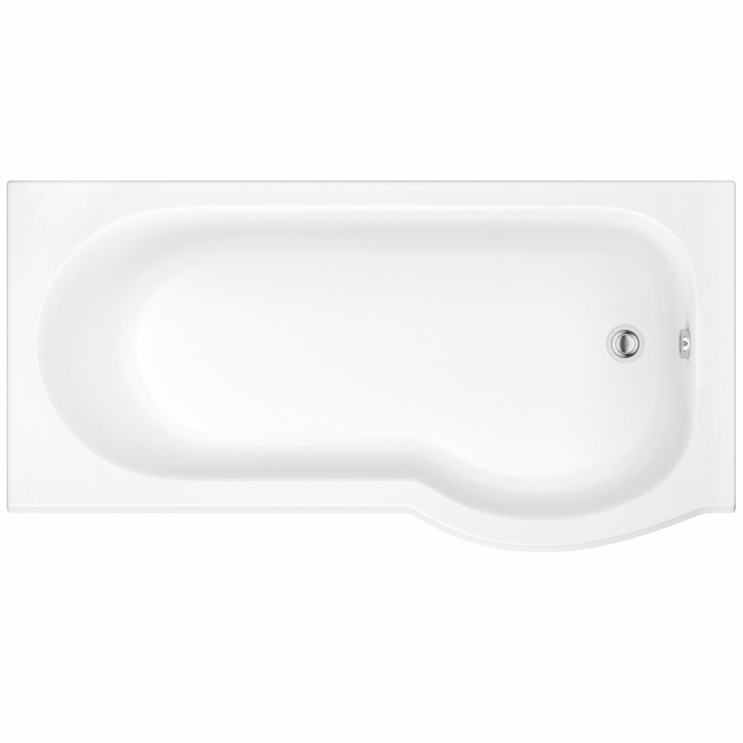 Euphoria P Shape Shower Bath 1700 x 850mm
